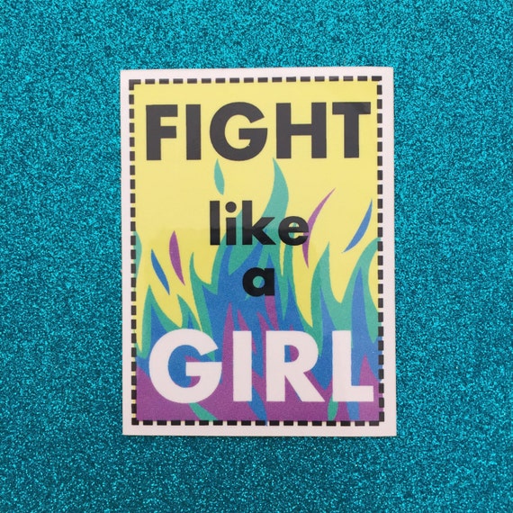 Fight Like A Girl Vinyl Sticker