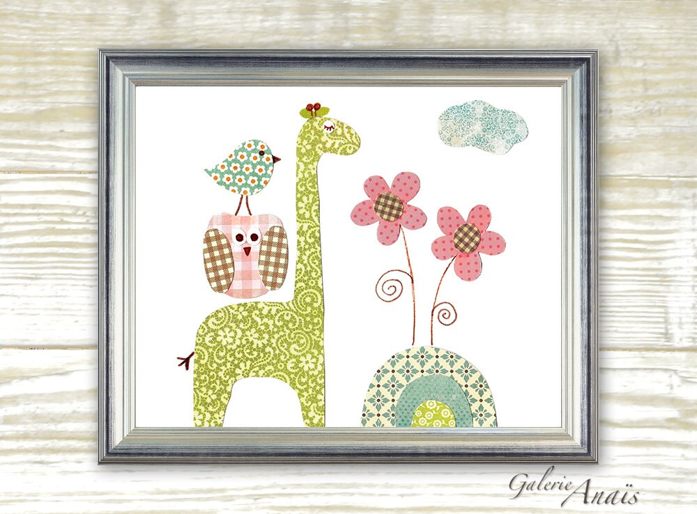 Girls Nursery art prints baby nursery decor nursery wall