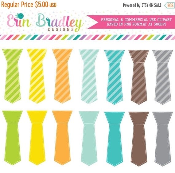 50% OFF SALE Little Man Ties Clipart Clip Art Personal and Commercial Use Digital Designs Il_570xn