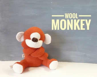 Monkey, Handmade, Stuffed Animal, Toy, Children, Plush