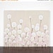 ON SALE Minimalist Art Painting - Textured Flower Canvas in Pink and Brown - Small 24x20