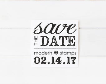 Custom Wedding Stamp Save the Date Stamp Custom Rubber Stamp Custom Stamp Personalized Stamp Rustic Save the Date D14