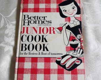Better Homes And Gardens Junior Cook Book First Printing 1963 Hardcover