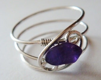 Amethyst Ring Amethyst Jewelry February Birthstone Sterling Rings for Women Silver Ring Rings Sterling Silver