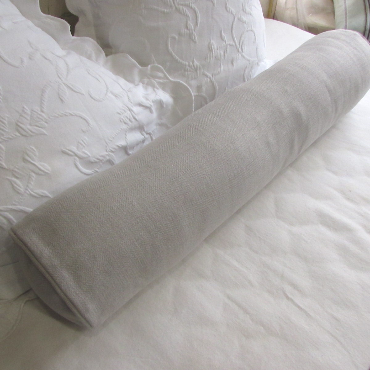 8x54 GRAND BOLSTER pillow includes insert Platinum Gray
