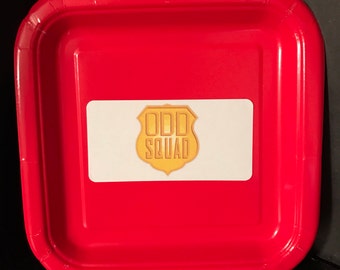 8 ODD SQUAD Birthday Party Plates Platters 7 INCH