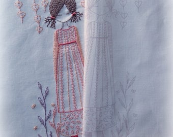 In the garden sampler for stitching