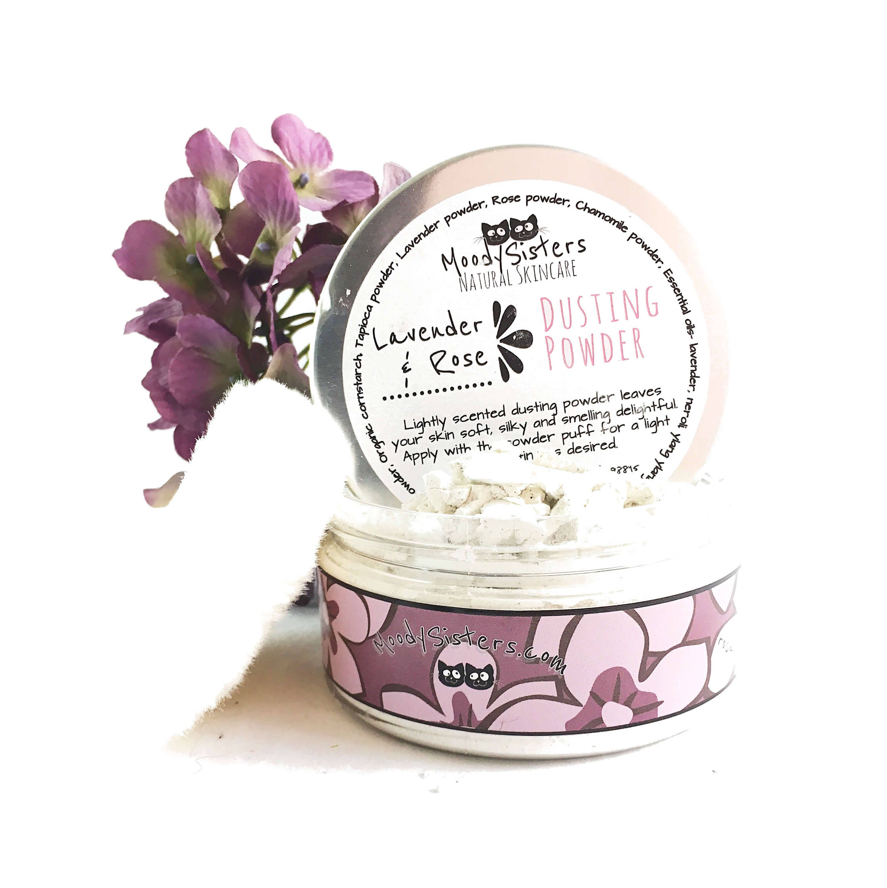 Fragrant Rose Perfume Dusting Powder Lavender Rose