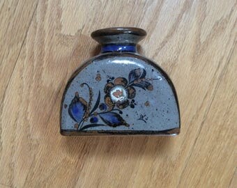 Vintage Mexican Pottery Vase~ Bud Vase 1970/80s~ Tonala~ Ken Edwards~ Mexico