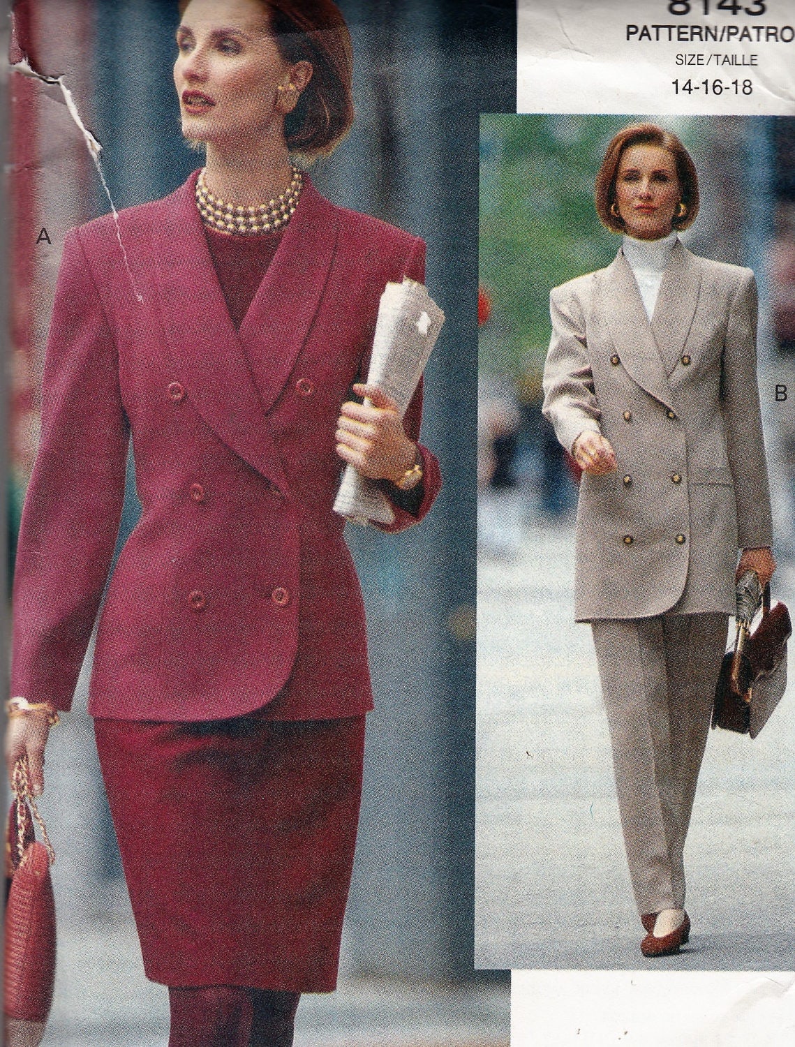 Sewing Pattern Vogue 8143 Women's Pantsuit with Pants or