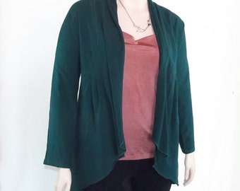 black wrap cardigan with pockets shirt pattern