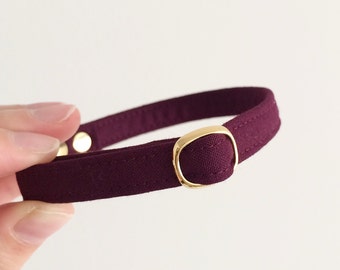 Burgundy Breakaway Cat Collar