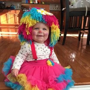 Clown Costume Halloween Costumes Baby Hat Baby Girl Clown Wig