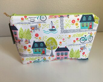 Makeup Bag, Hometown -- Zipper Cosmetic Bag