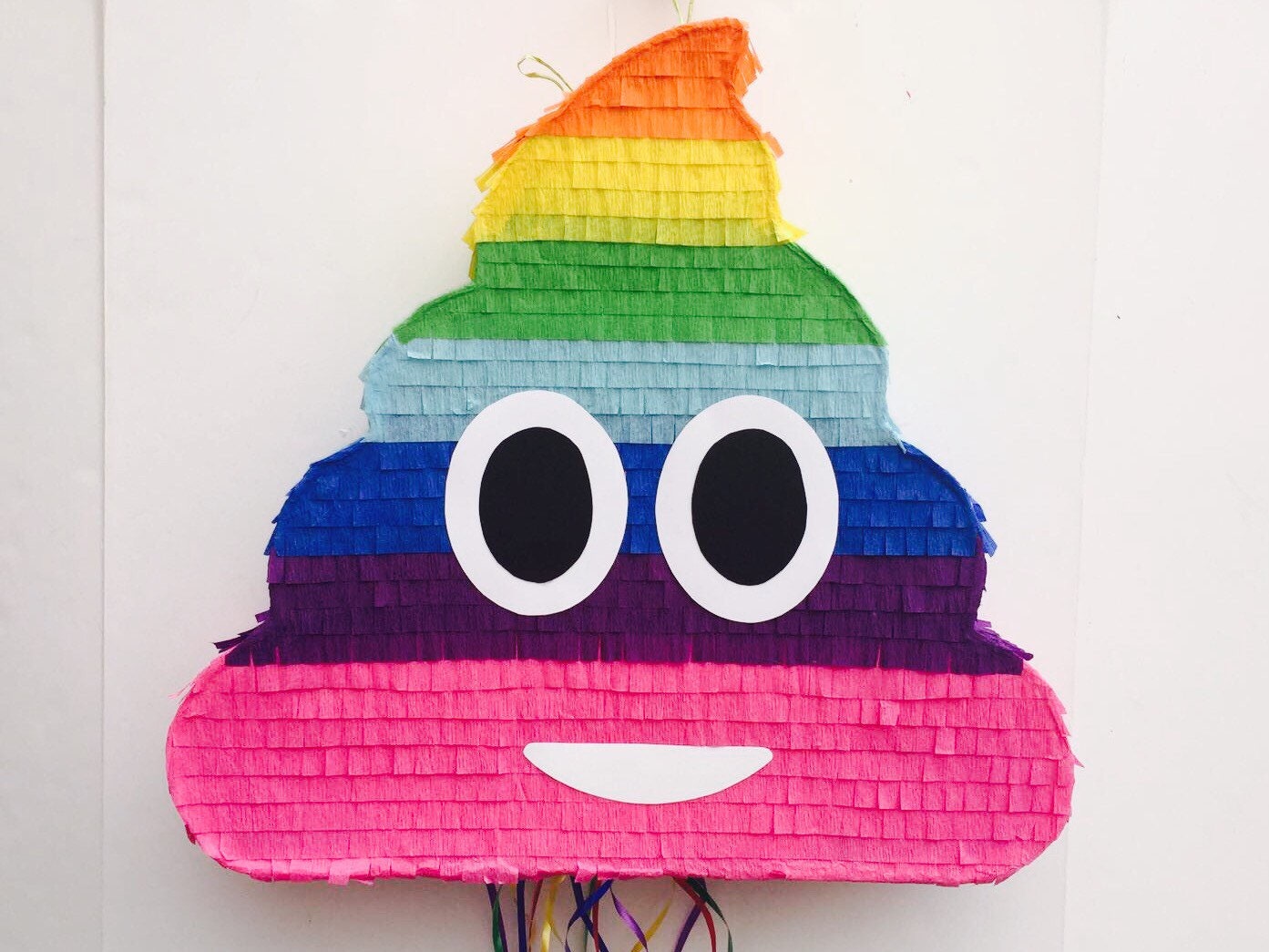 EMOJI POOP Rainbow PINATA Poop Emoticon party whatssap emoji