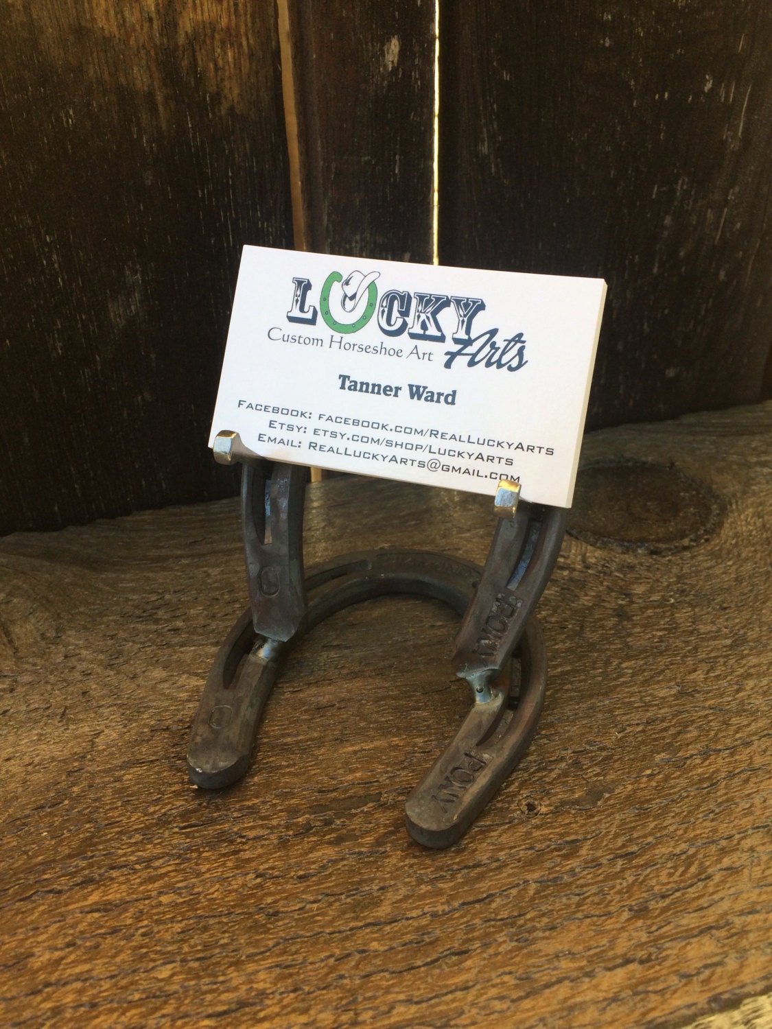 Horseshoe Business Card Holder FREE SHIPPING