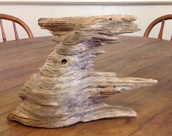 Large vintage driftwood sculpture drift wood wooden art object display natural botanical specimen beach house coastal nautical home decor