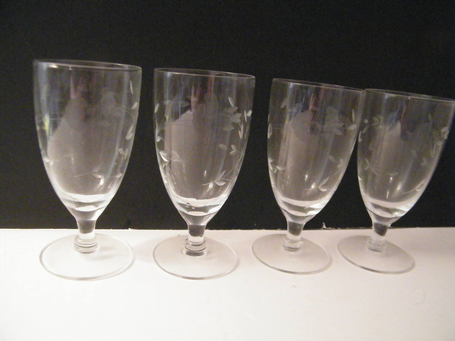 Crystal princess house glasses 4 Vintage stemmed Cordial