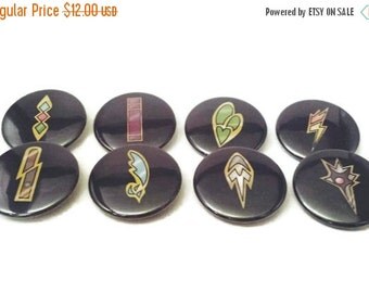 Unova Region, Gym Badges, Pokemon Generation 5, Pokemon Badges, PKMN Badges, 1.5 Inch Buttons, Pinback Buttons