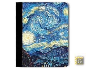 iPad 9.7" 2017, iPad Case, iPad Air Case, iPad Mini Case, iPad Pro Case, Portfolio iPad Case - Starry Night