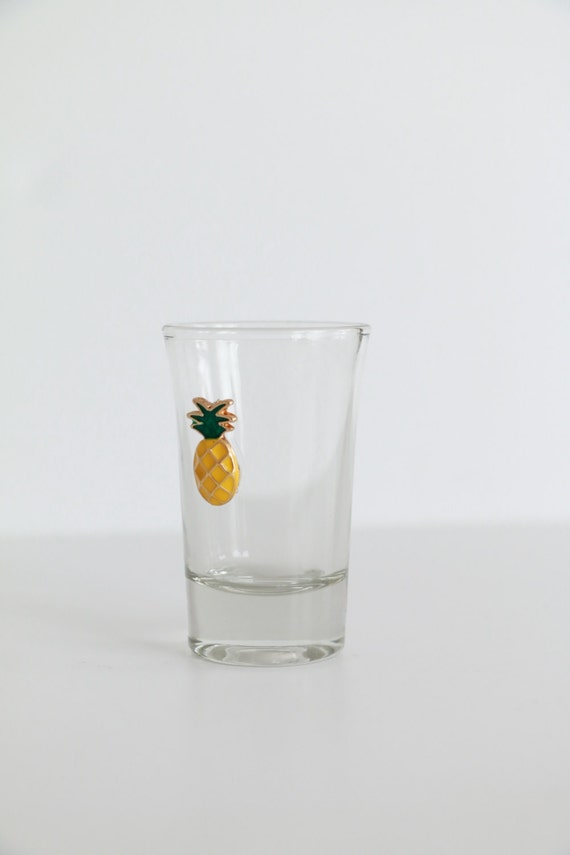 Gold Pineapple Party Shot Glasses Home Decor Palm Springs