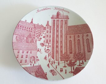 Nymolle Small Decorative Plate Rundetarn Kobenhaven Jewelry Denmark