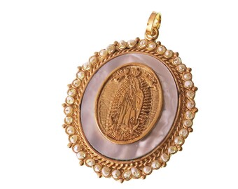 Virgin Mary Pendant/Pearl Pendant/Virgin Mary Pearl Pendant/ Virgin Mary/Virgin Mary