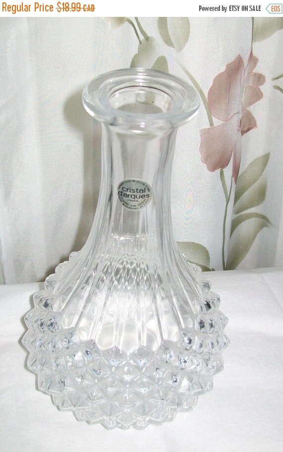 Vintage crystal vase Cristal D'arques vase vintage
