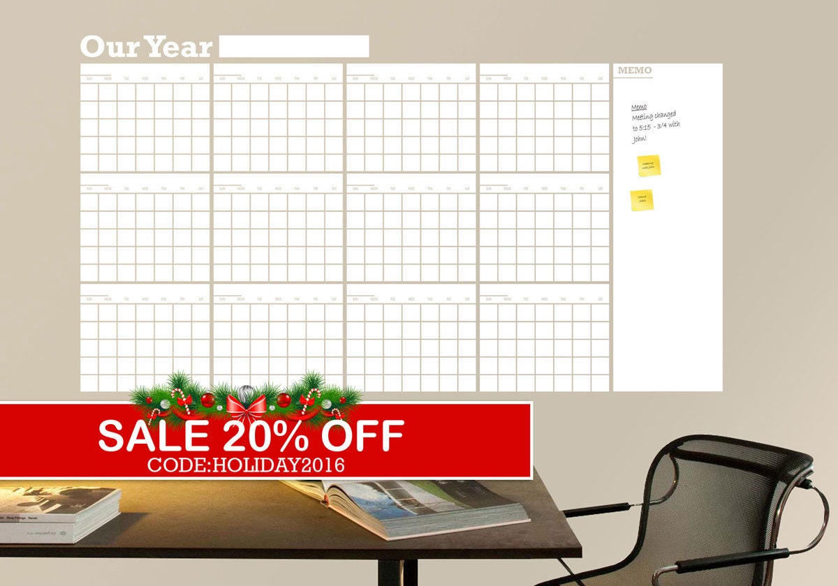 Large Dry Erase Calendar Dry Large Erase By ShopSimplyPerfect