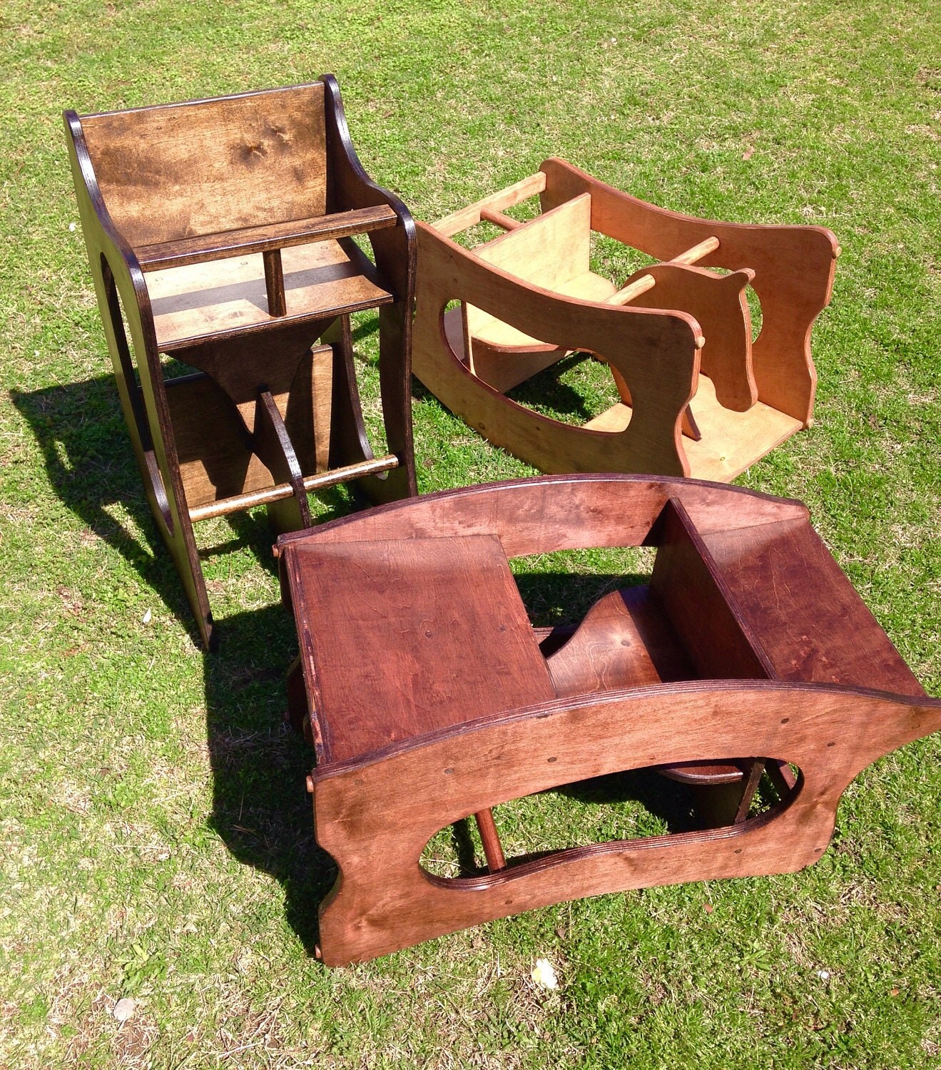 Handmade 3in1 Rocking Horse High Chair & Desk wholesale