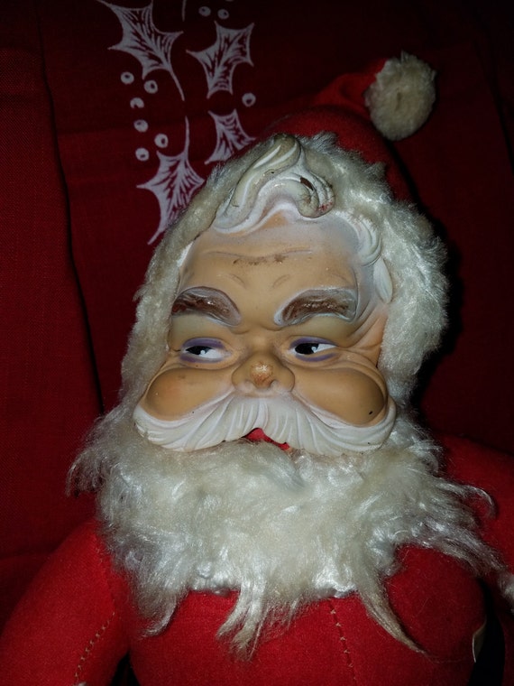 vintage stuffed santa doll