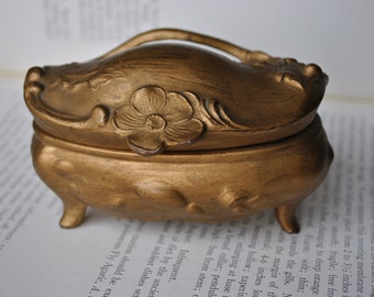 Antique Trinket Box - 1900s Jewelry Casket, Jewelry Box