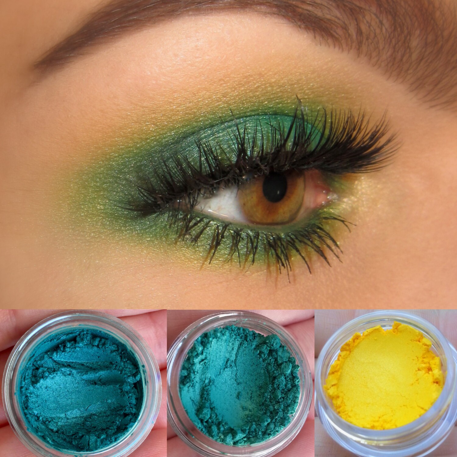 NEW GeT tHiS LOoK Trio Natural Vegan Eyeshadow and