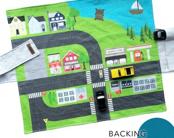 City Travel Car Mat - Mediterranean | Kids Travel Activity | Play Car Mat