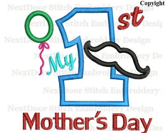My First Mother's Day! Embroidered Shirt, Bodysuit, Burp Cloth, Dish Towel and more!