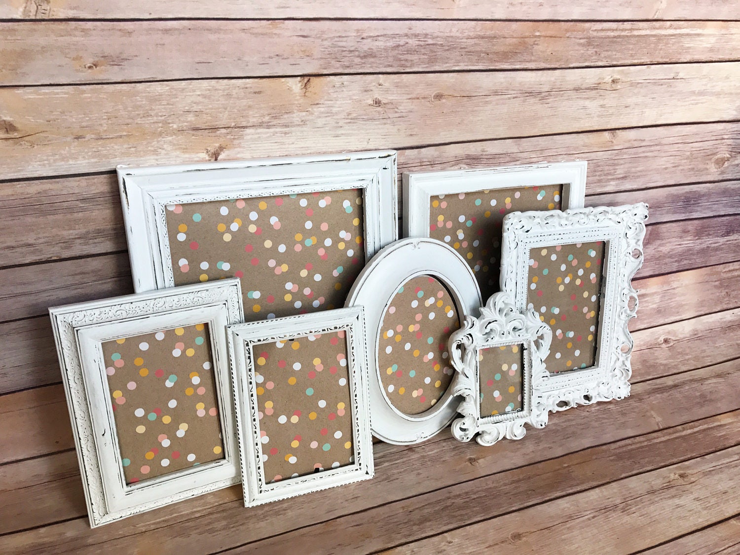 Wedding Table Decor, Rustic Home Decor, Small Picture Frames, Picture Frame Set, Rustic Wedding ...