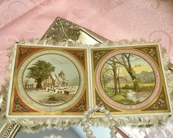 Gorgeous, Antique, Victorian Christmas Card