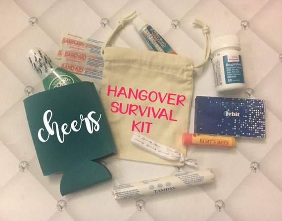 Items similar to Hangover Survival Kit Hangover Kit Bachelorette Party ...