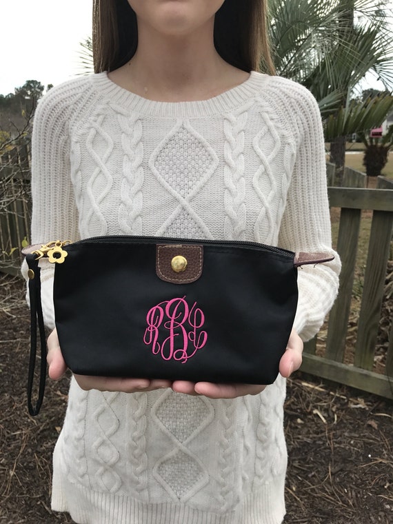 Monogram Clutch Wristlet Nylon Clutch by