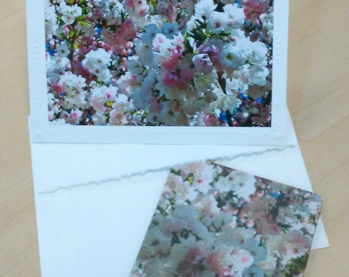 WHITE FLORAL COASTER Gift Set by Pam Ponsart of Pam's Fab Photos; part of her "Forget Me Not" Collection featuring the Crabapple Tree