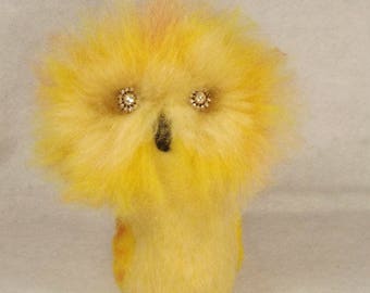 Needle felted animal, needle felted owl,needle felted bird