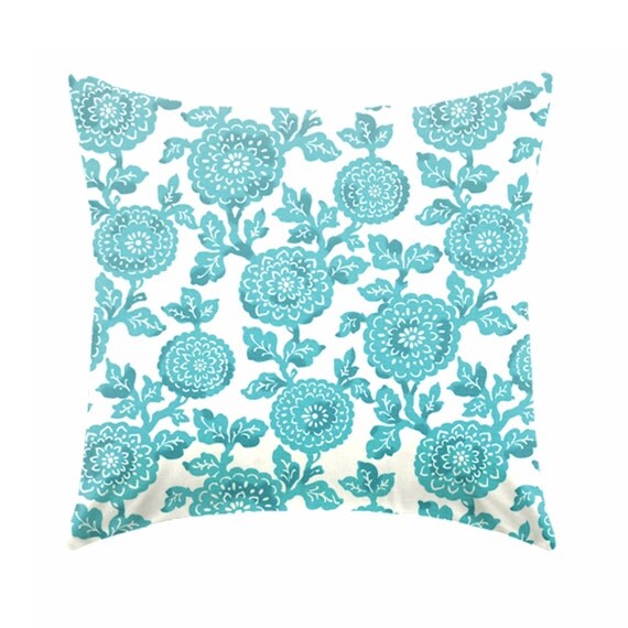 Aqua blue Pillow covers Beach pillows coastal pillows