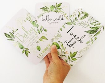 Sweet Vines ~ Baby Milestone Cards