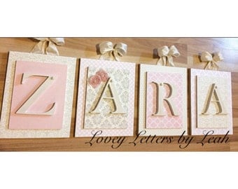 Nursery letters,wooden letters for nursery, personalized letters,wood letters,baby gift,custom nursery letters,custom wood letters,baby girl
