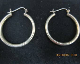 Sterling (.925) Hoop Earrings (Pierced)
