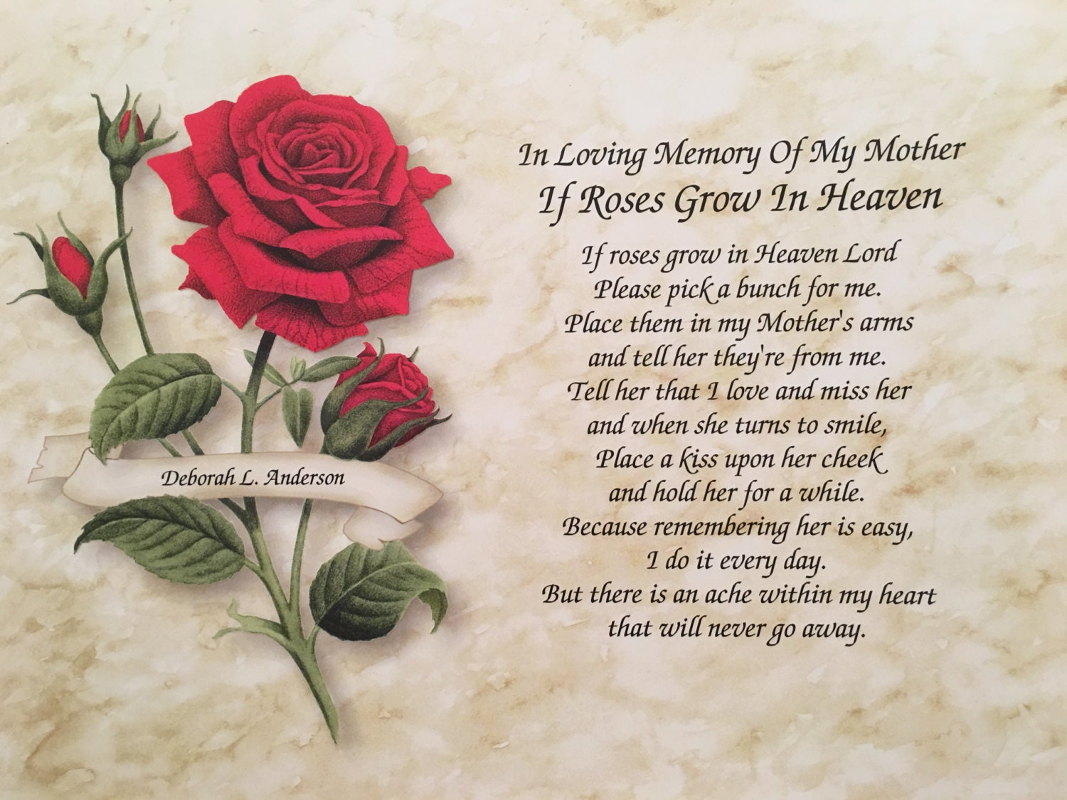 pictures in loving memory of a mother