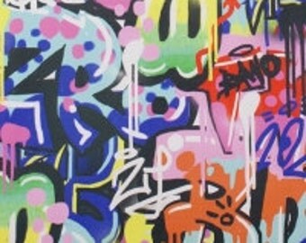 Fabric - Alexander Henry - Tag You're It - cotton print.