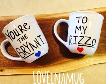 Ceramic Coffee Cup-Ceramic Tea Cup-Coffee Mugs-Coffee Cup Set-Coffee Mug Set-Cubs-Chicago Cubs Fans-Couples Mugs-Best Friend Mugs-Chicago