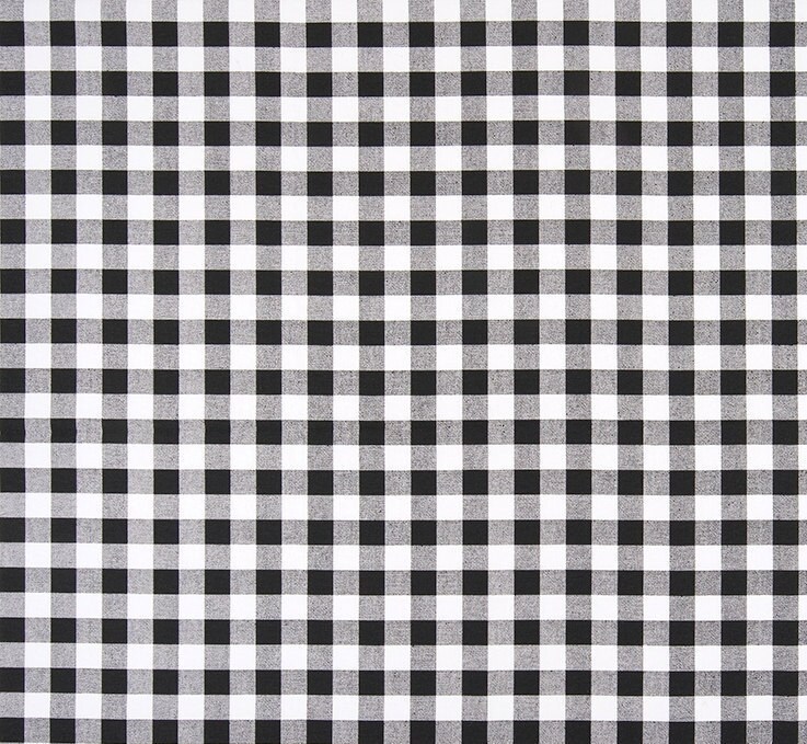 Black & White Gingham Check Fabric by the Yard Cotton Plaid