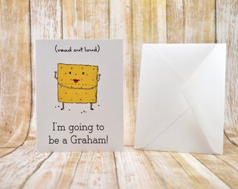 You're A Grandma Card, Pregnancy Announcement Card, You're a Gram Card, Baby Announcement, Cute Baby Announcement